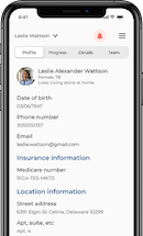 Photo of iPhone with Lizzy Care app